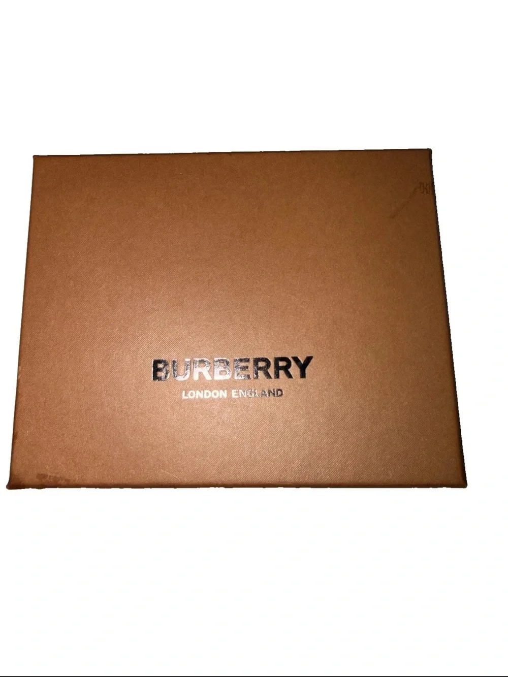 Burberry Tan Nova Check Belt with Silver 'B' Buckle